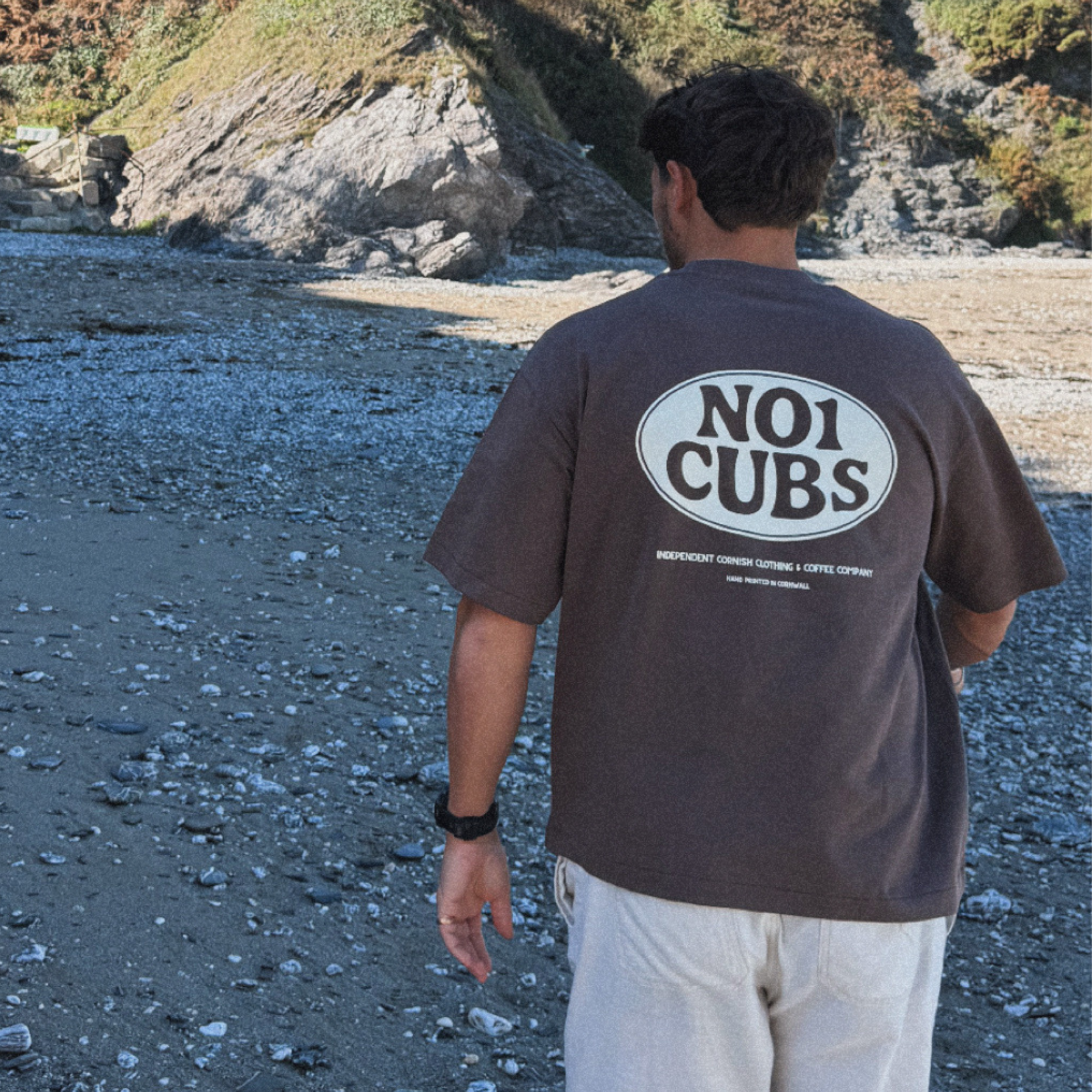 Oval Heavyweight Box T-Shirt - Brown