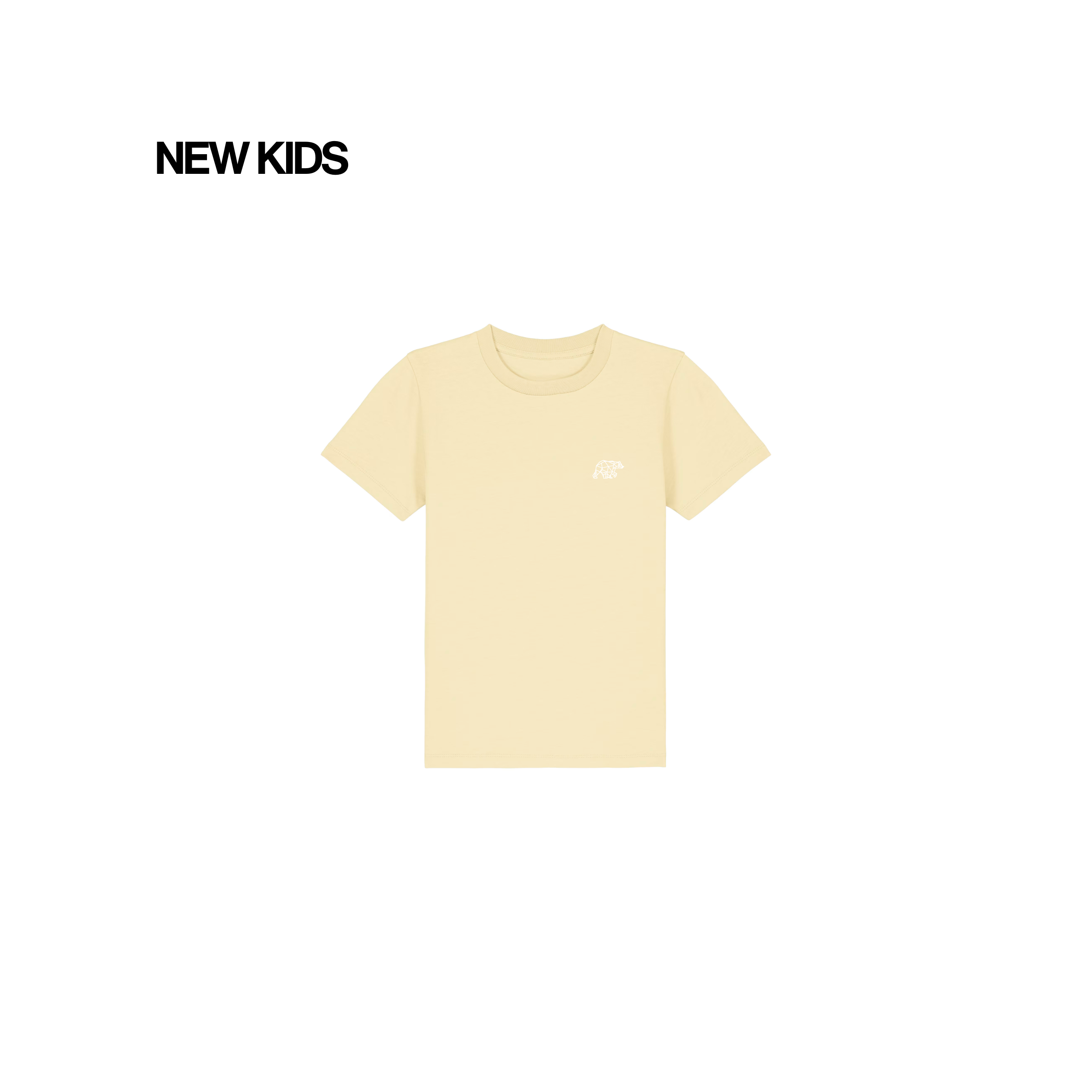 Kids 3 Tier Pale Yellow T-Shirt