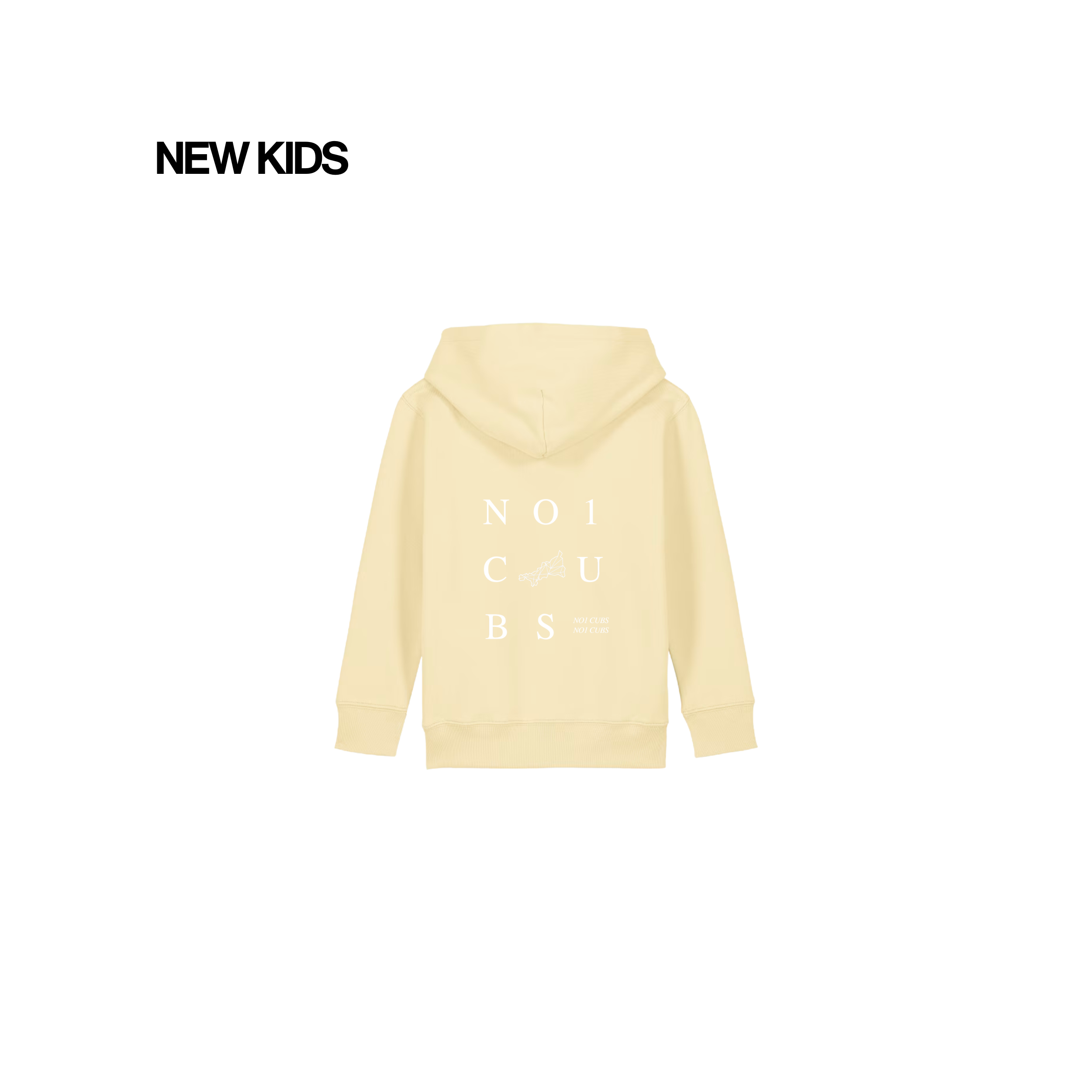 Kids Pale Yellow 3 Tier Hoodie