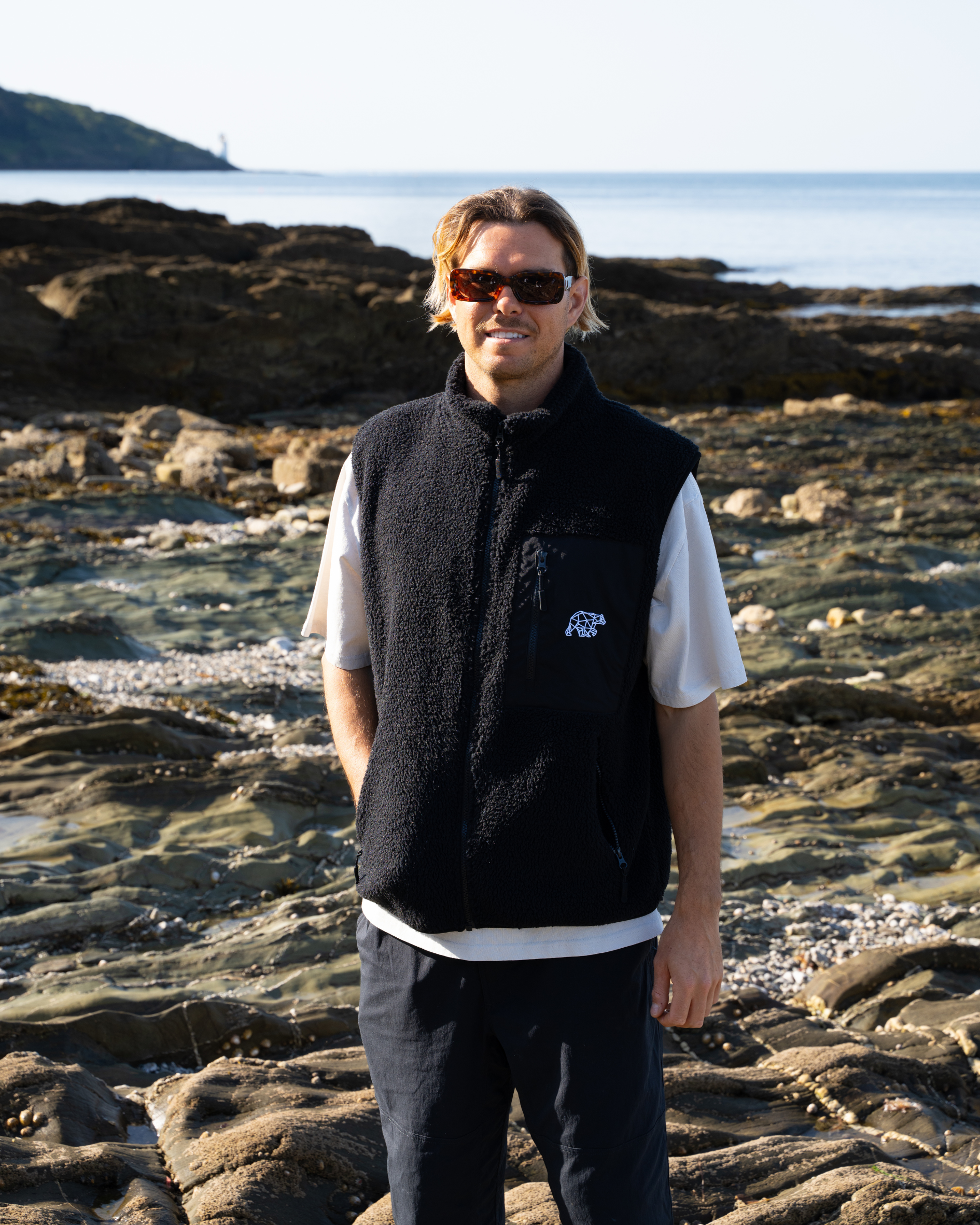 Polybear Sherpa Gilet - Black