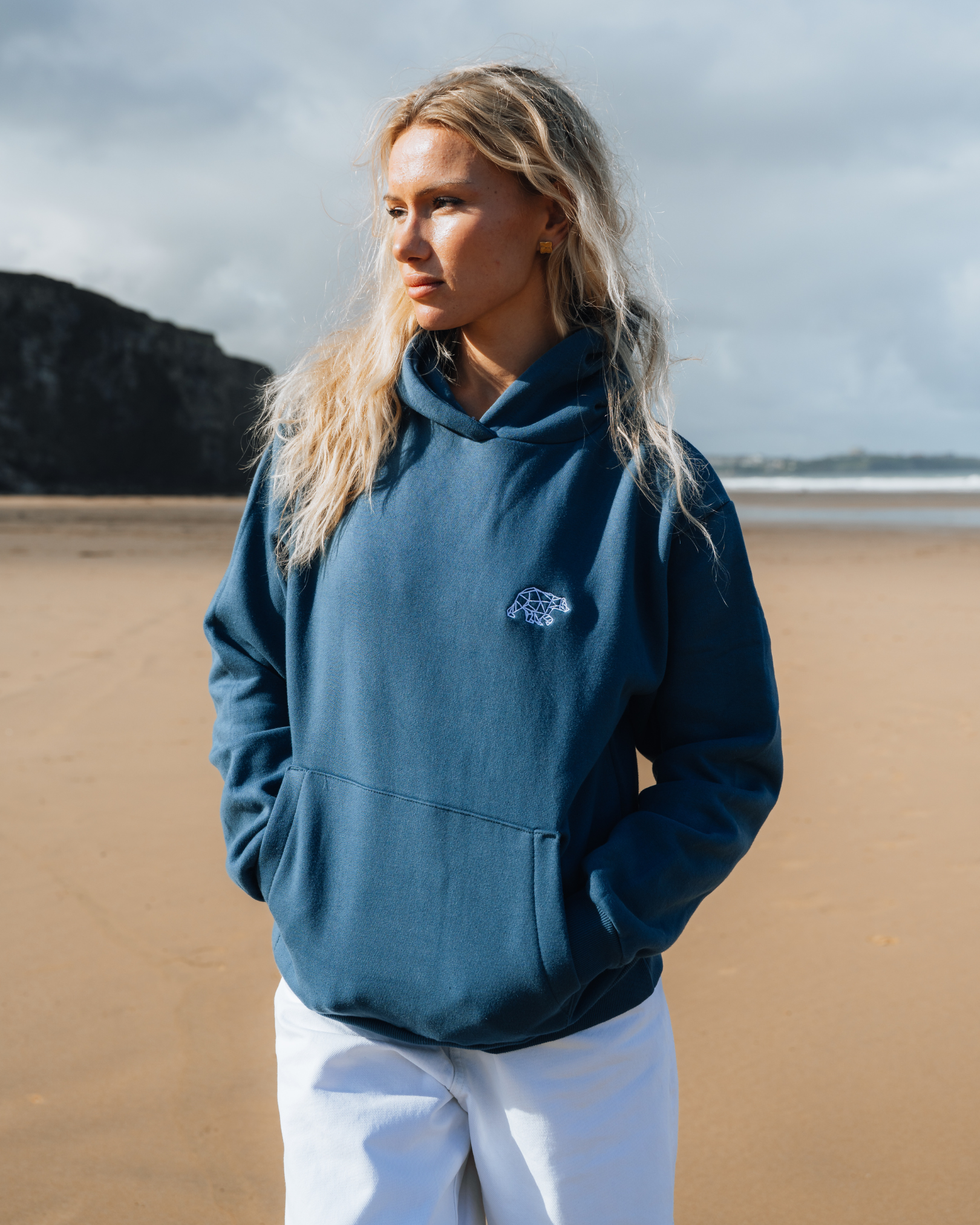 Polybear Heavyweight Hoodie - Vintage Blue