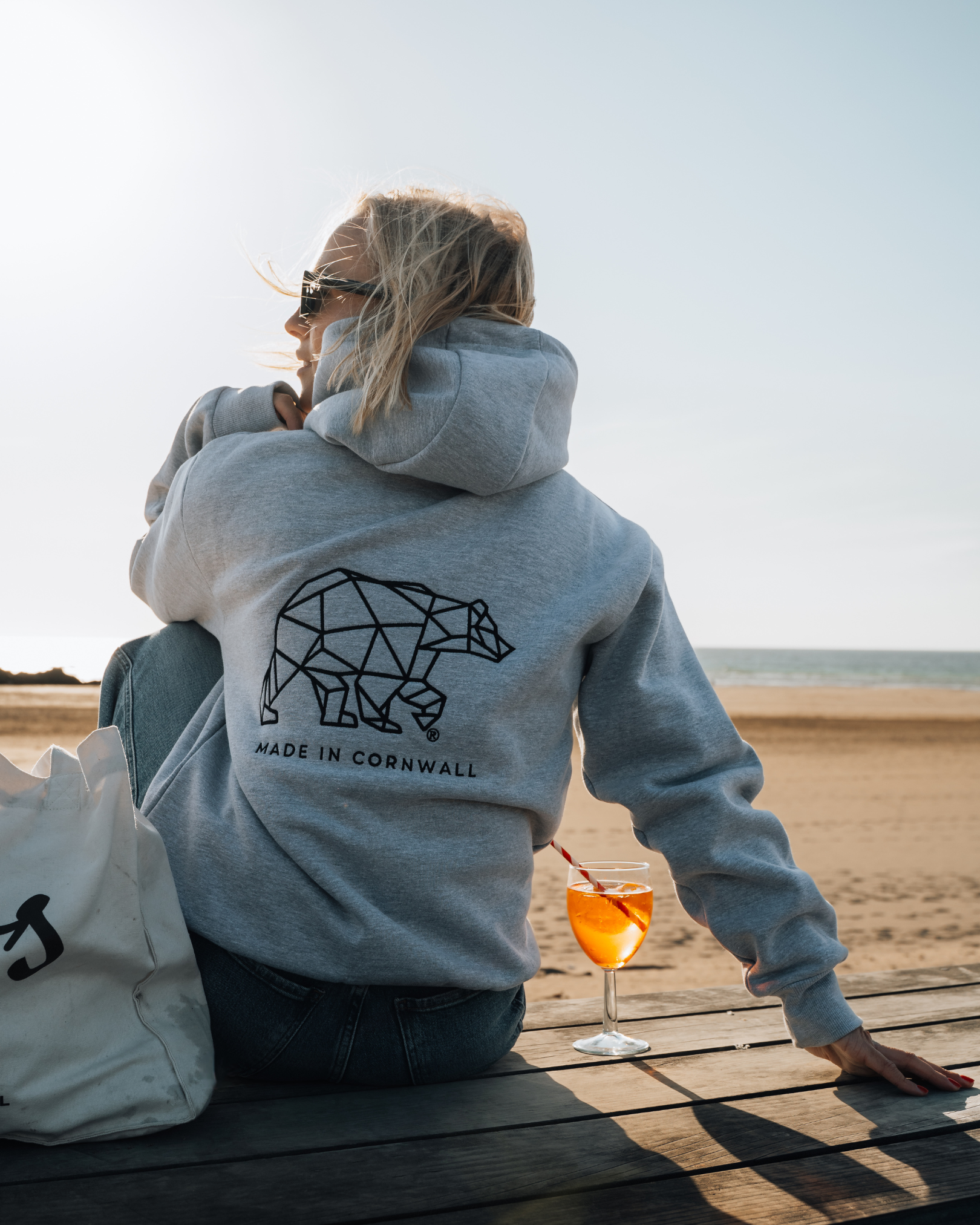 Polybear Heavyweight Hoodie - Heather Grey