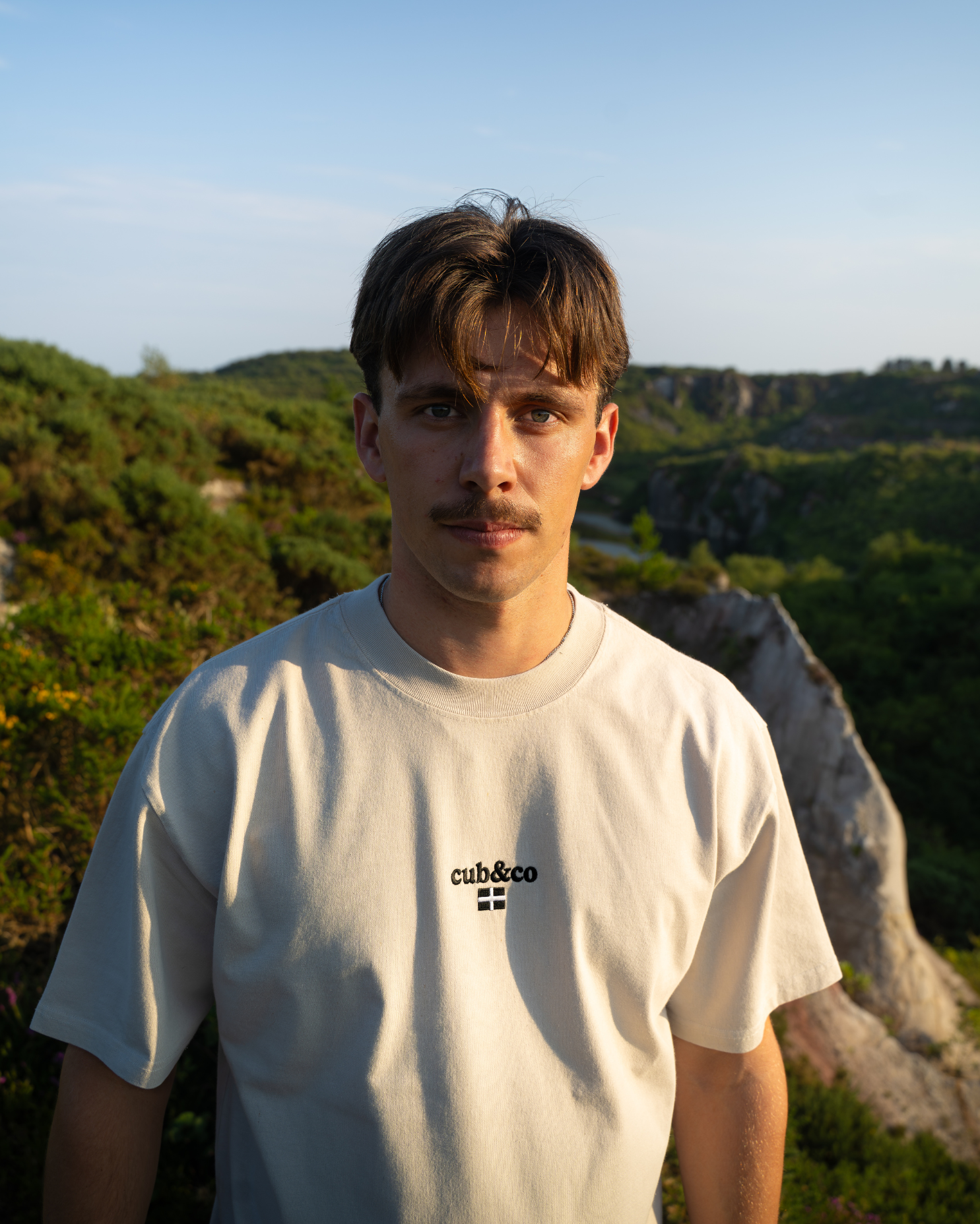 Kernow Washed Cream T-Shirt