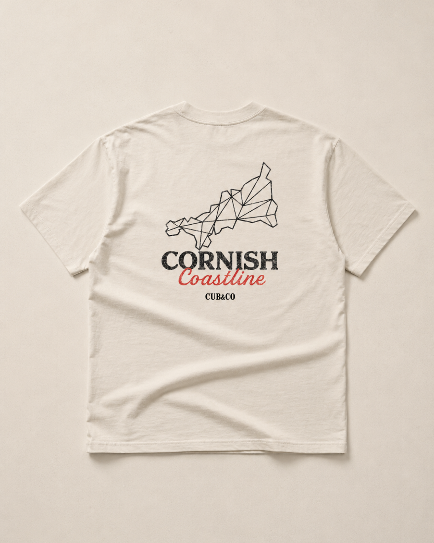 Explore T shirt- Washed Cream