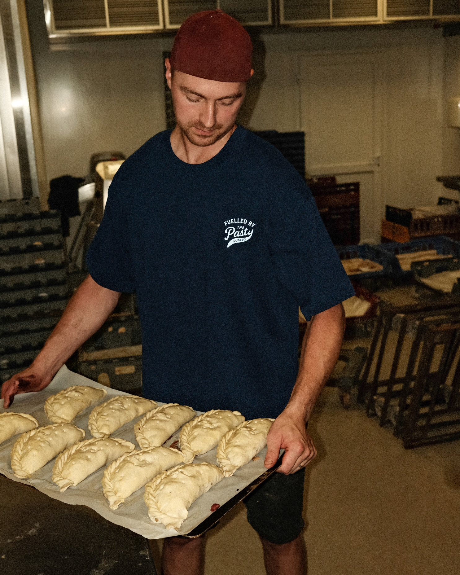 Pasty Heavyweight Box T-Shirt - Navy