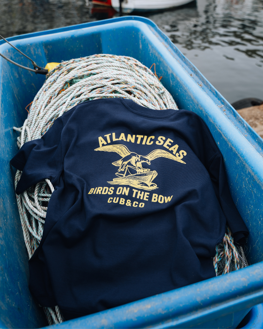 Atlantic Heavyweight Box T-Shirt - Navy