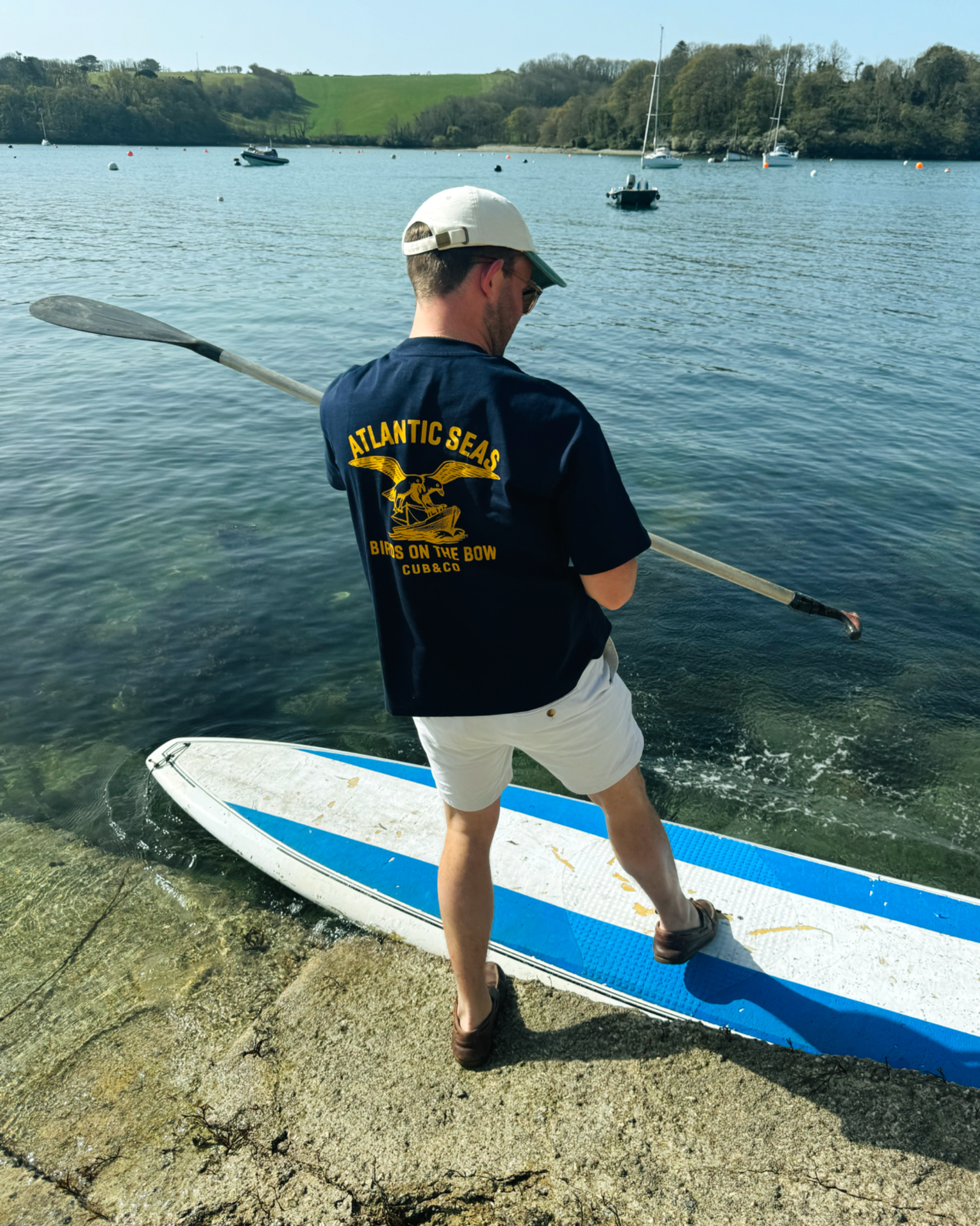 Atlantic Heavyweight Box T-Shirt - Navy