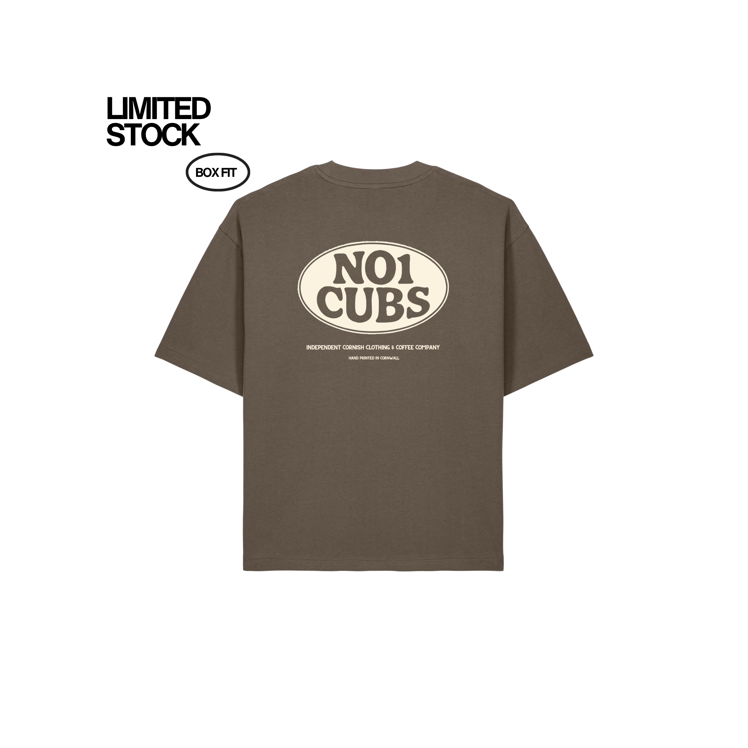 Oval Heavyweight Box T-Shirt - Brown