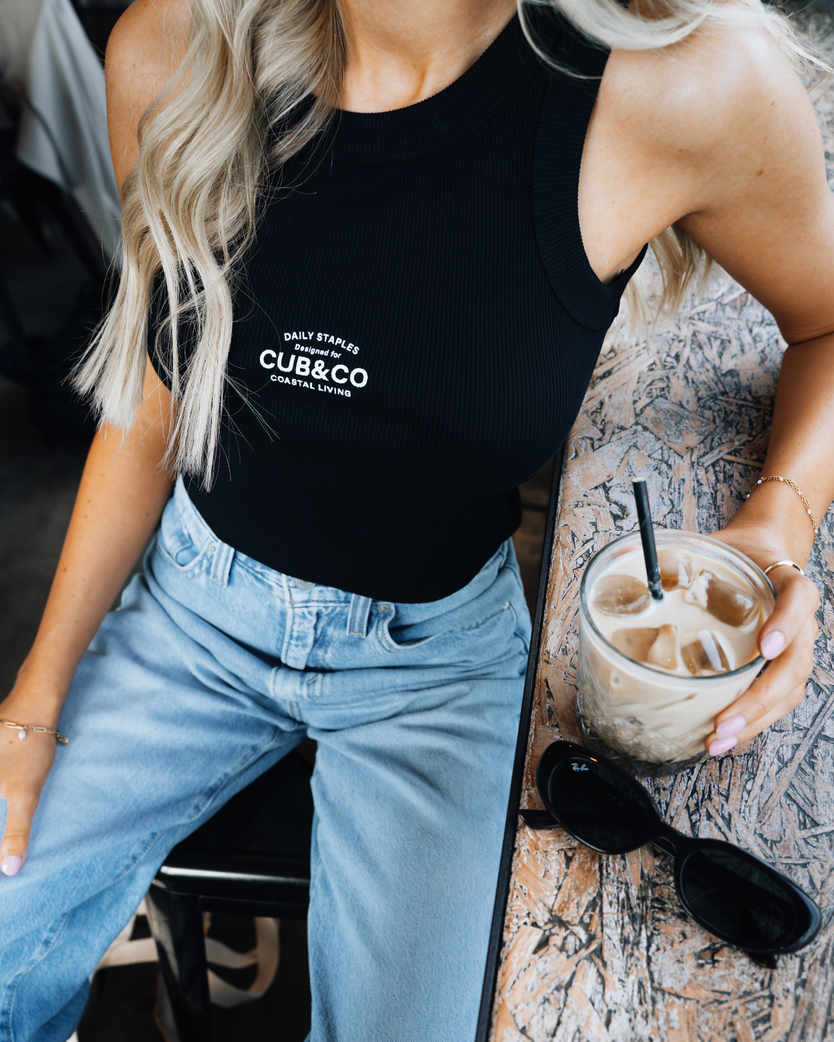 Cub&Co Ribbed Vest - Black