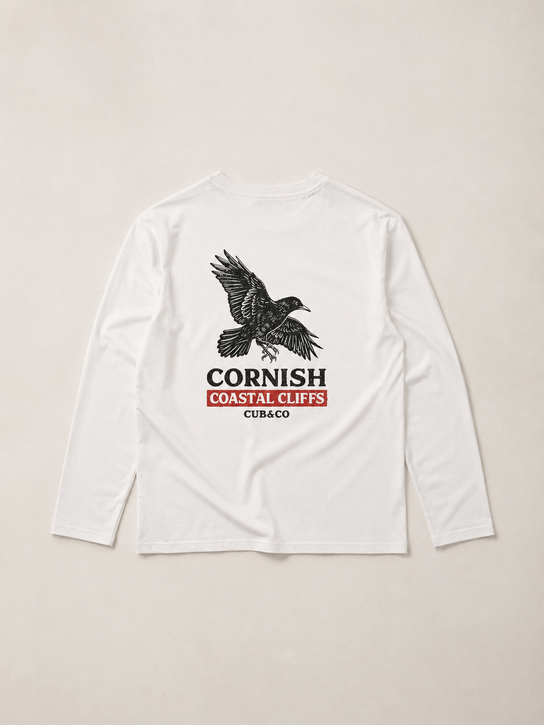 Chough Long Sleeve T-Shirt - White