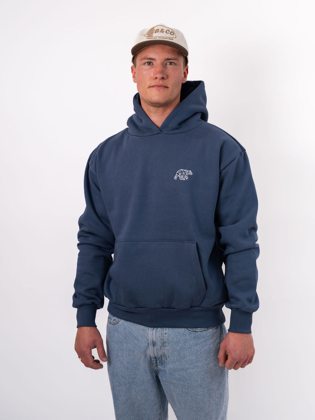 Polybear Heavyweight Hoodie - Vintage Blue