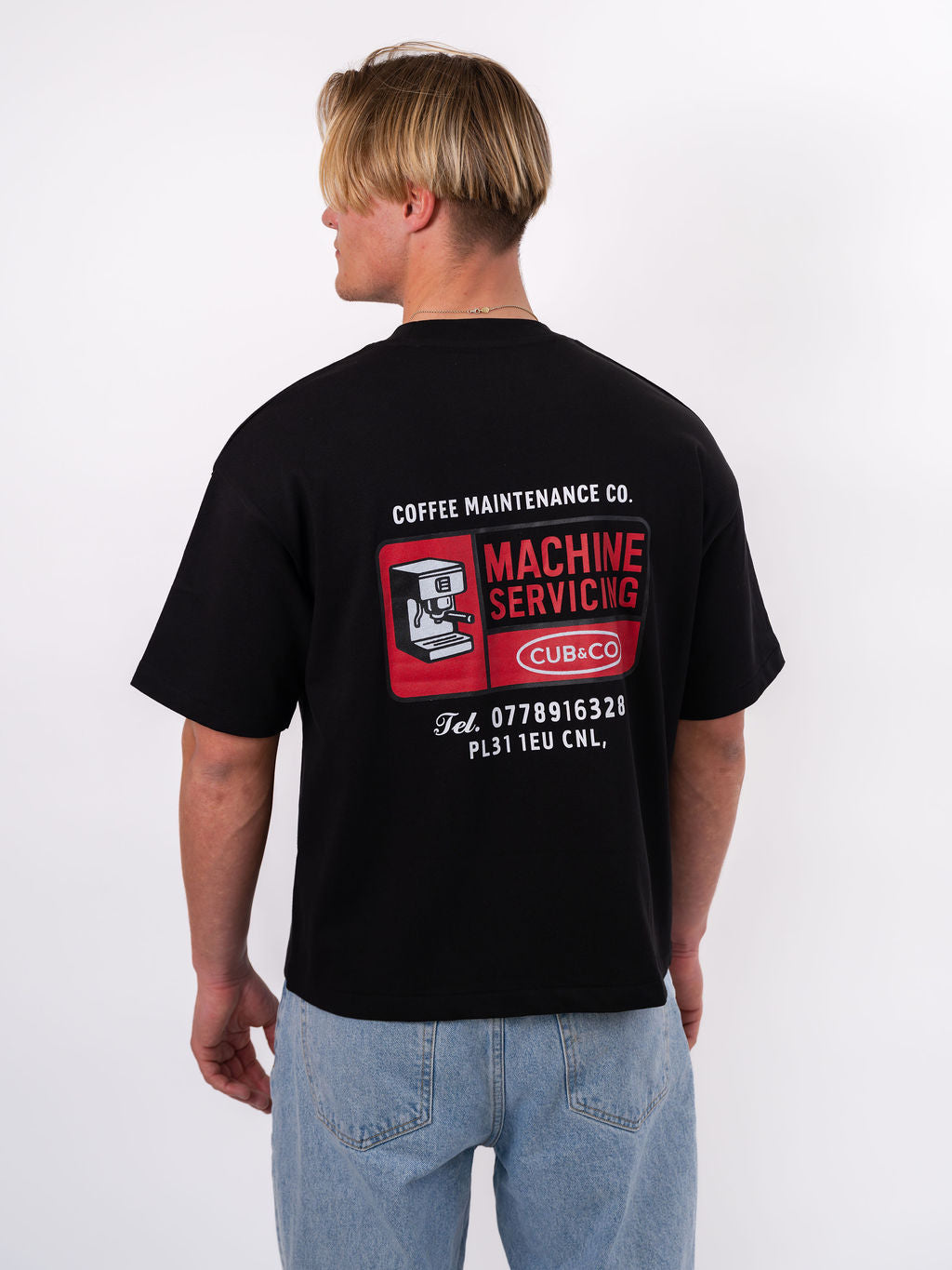 Maintenance Heavyweight Box T-Shirt - Black