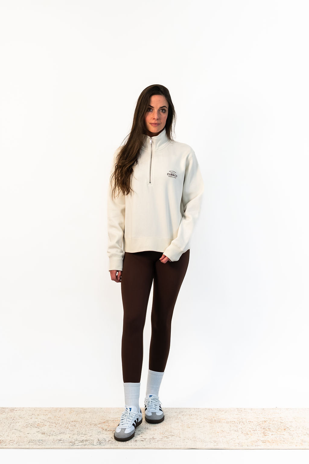 Cub&Co Quarter Zip - Cornish Cream