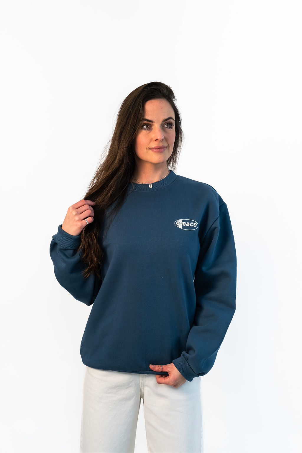 Oval Heavyweight Sweatshirt - Vintage Blue