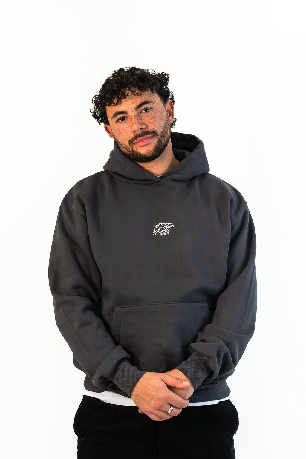 Bear Basic Heavyweight Hoodie - Slate Grey