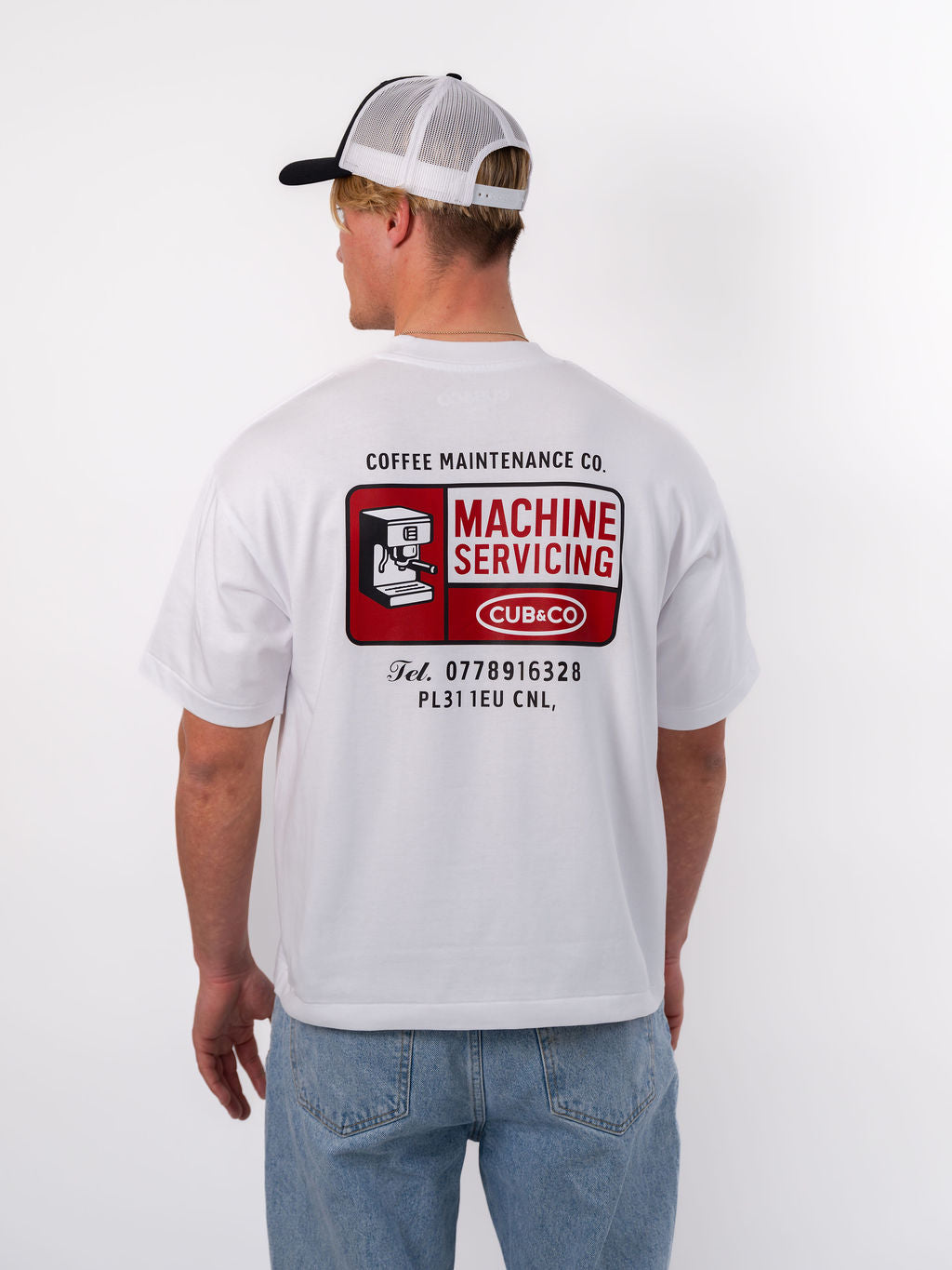 Maintenance Heavyweight Box T-Shirt - White