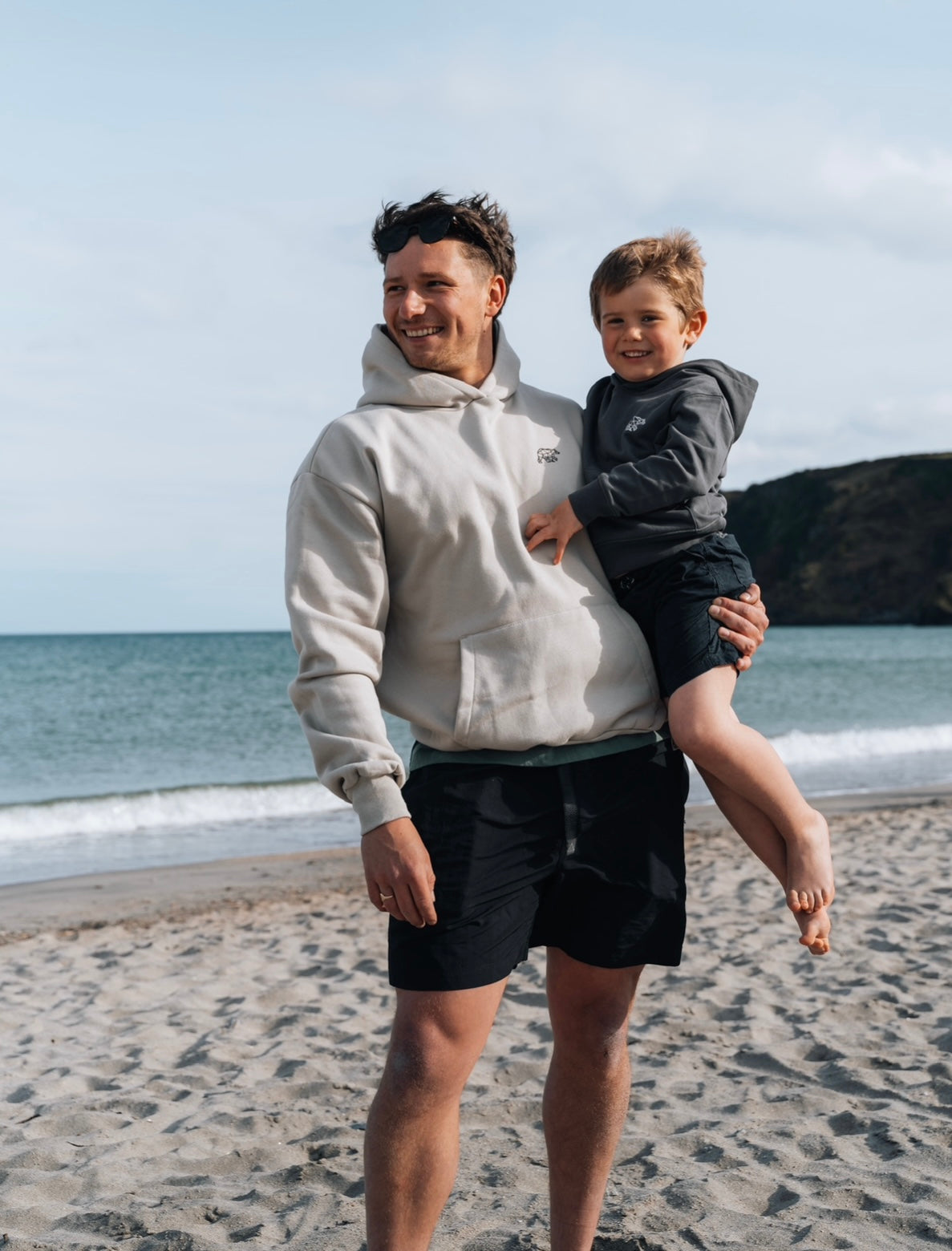 Kids 3 Tier Slate Grey Hoodie