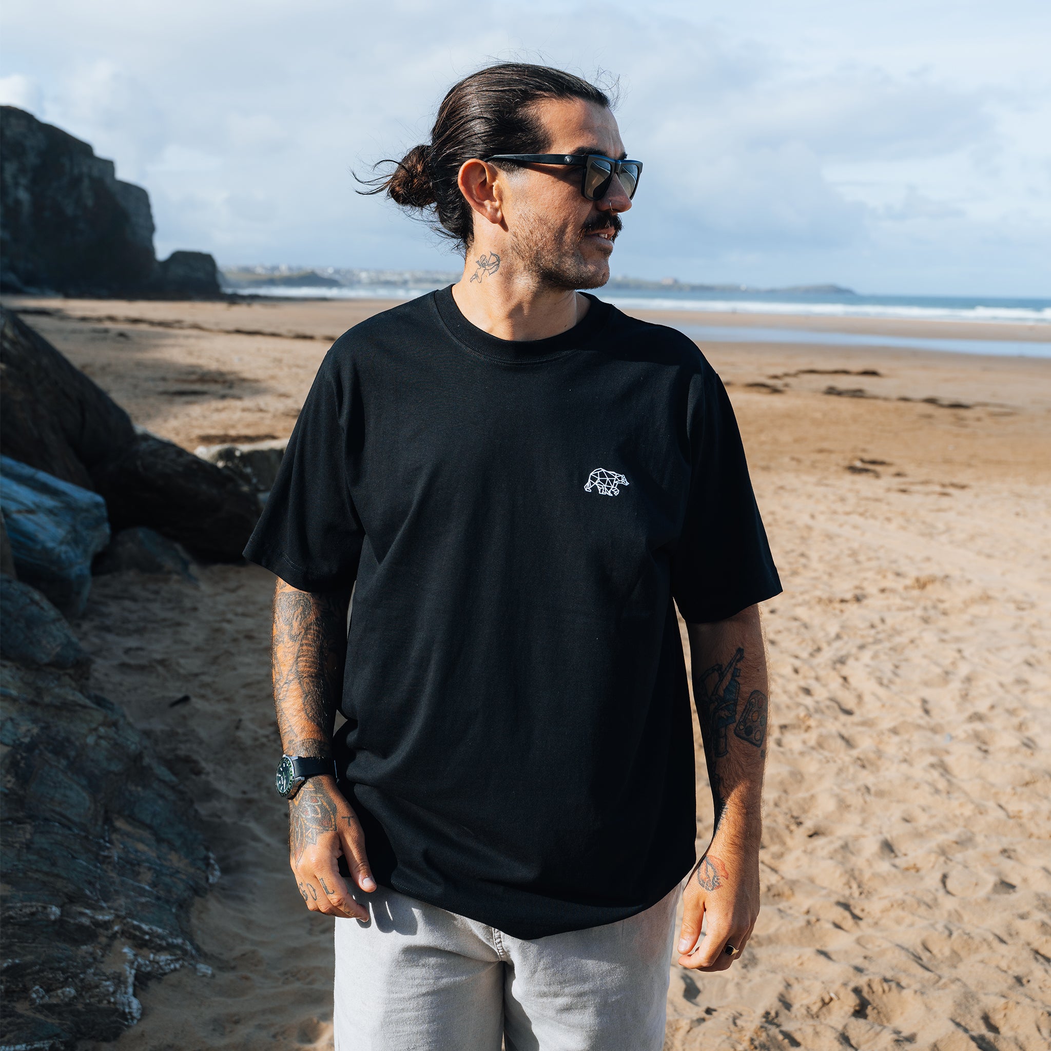 Bear Essentials Heavyweight Relaxed T-Shirt - Black