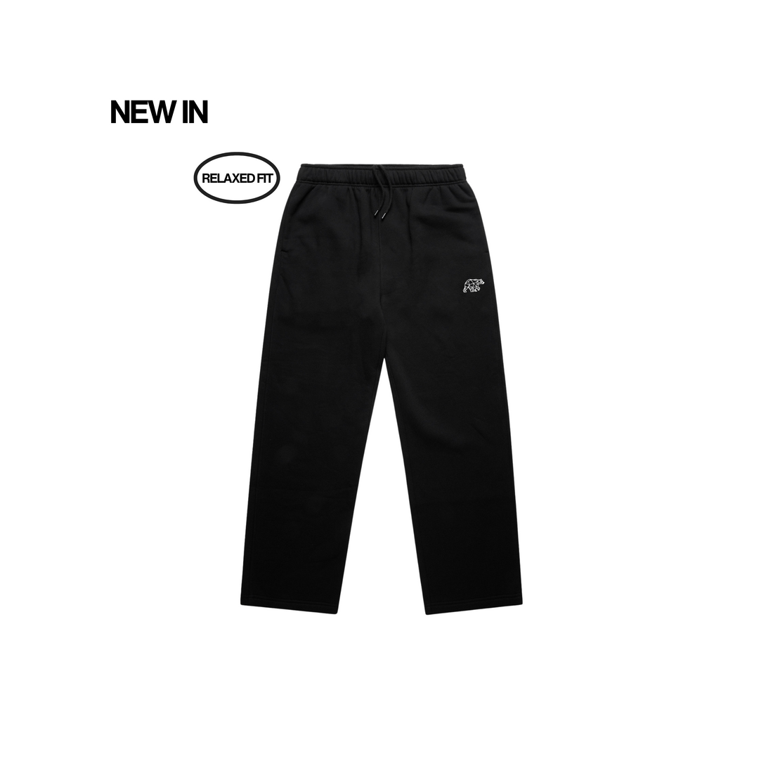 Polybear Black Straight Leg Jogger