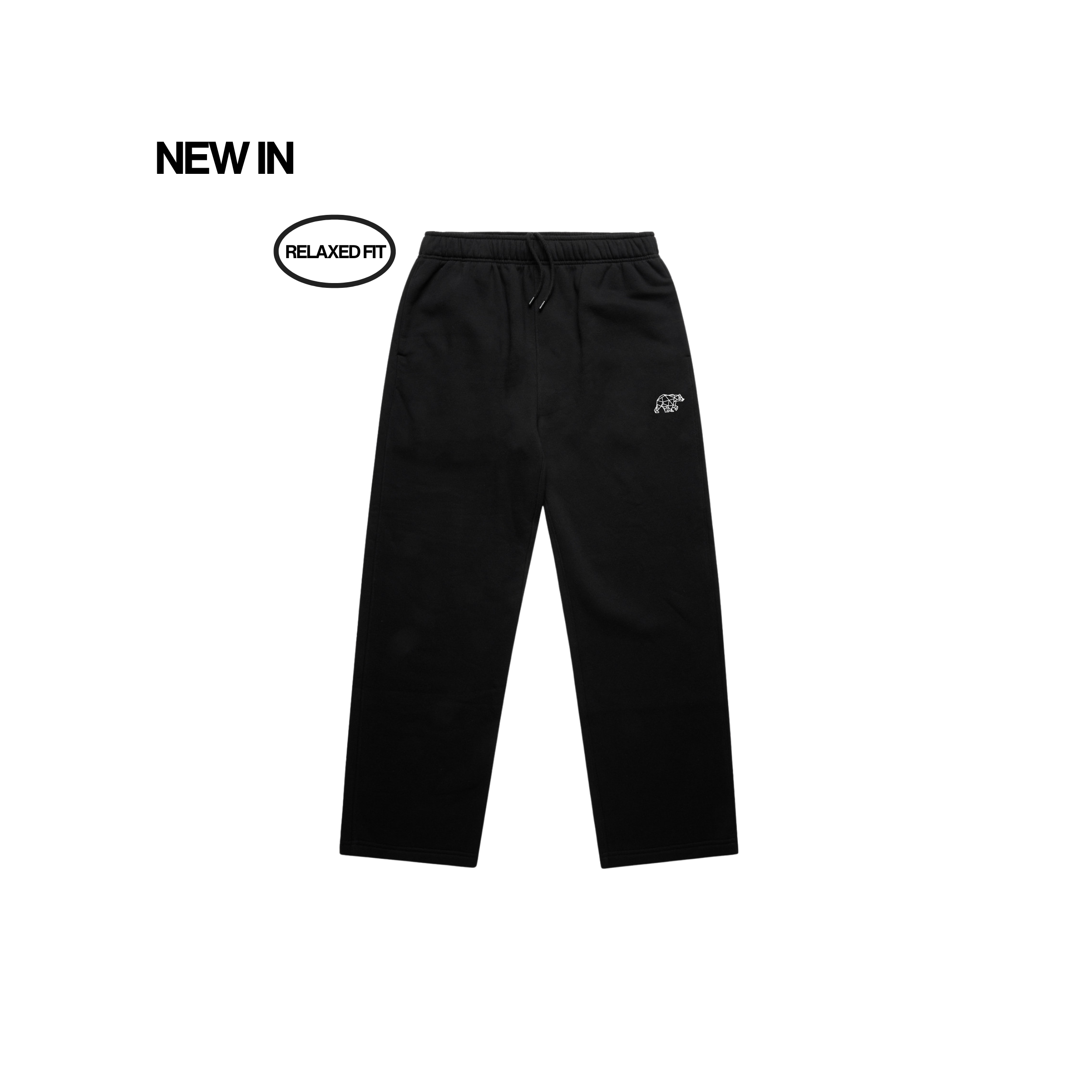 Polybear Black Straight Leg Jogger