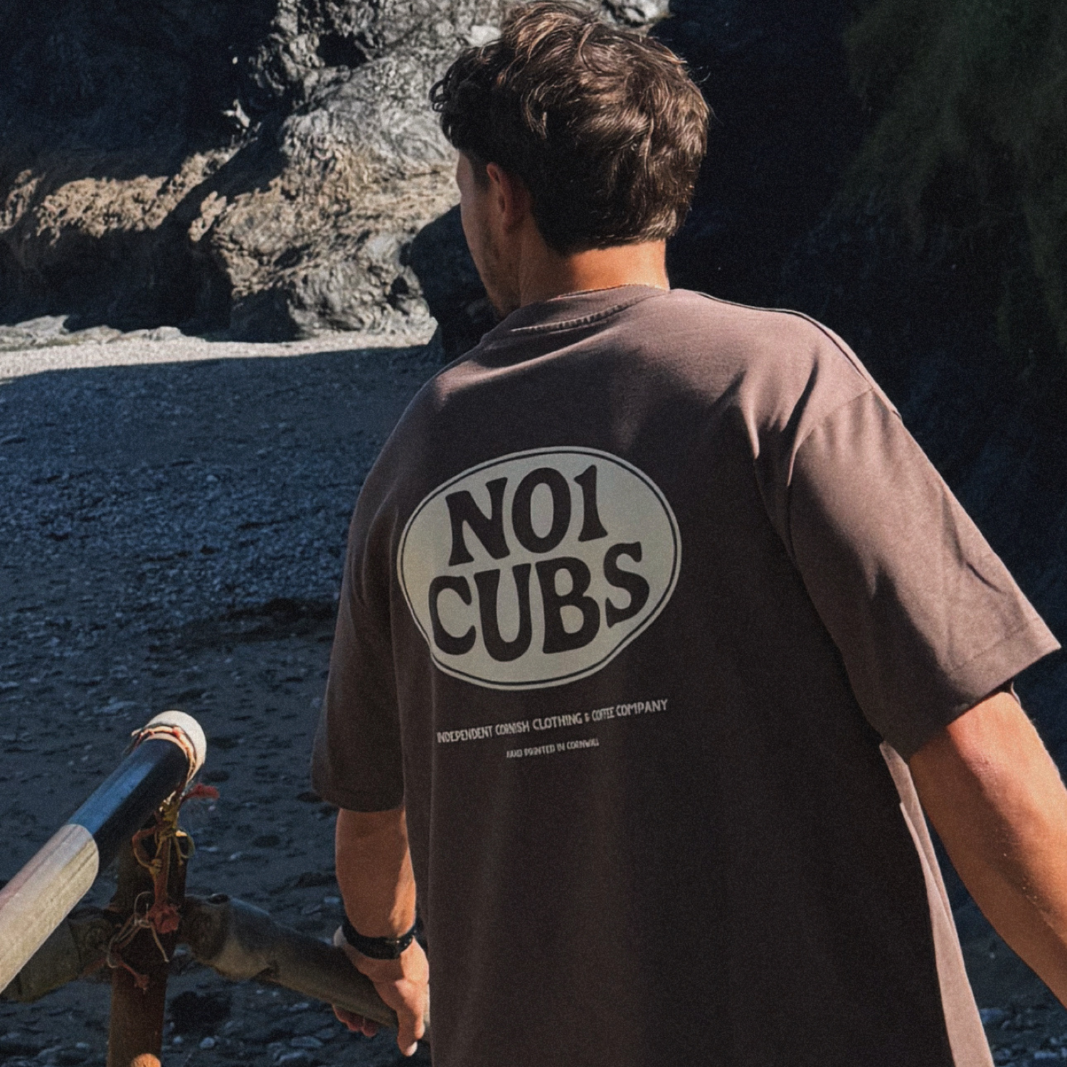 Oval Heavyweight Box T-Shirt - Brown