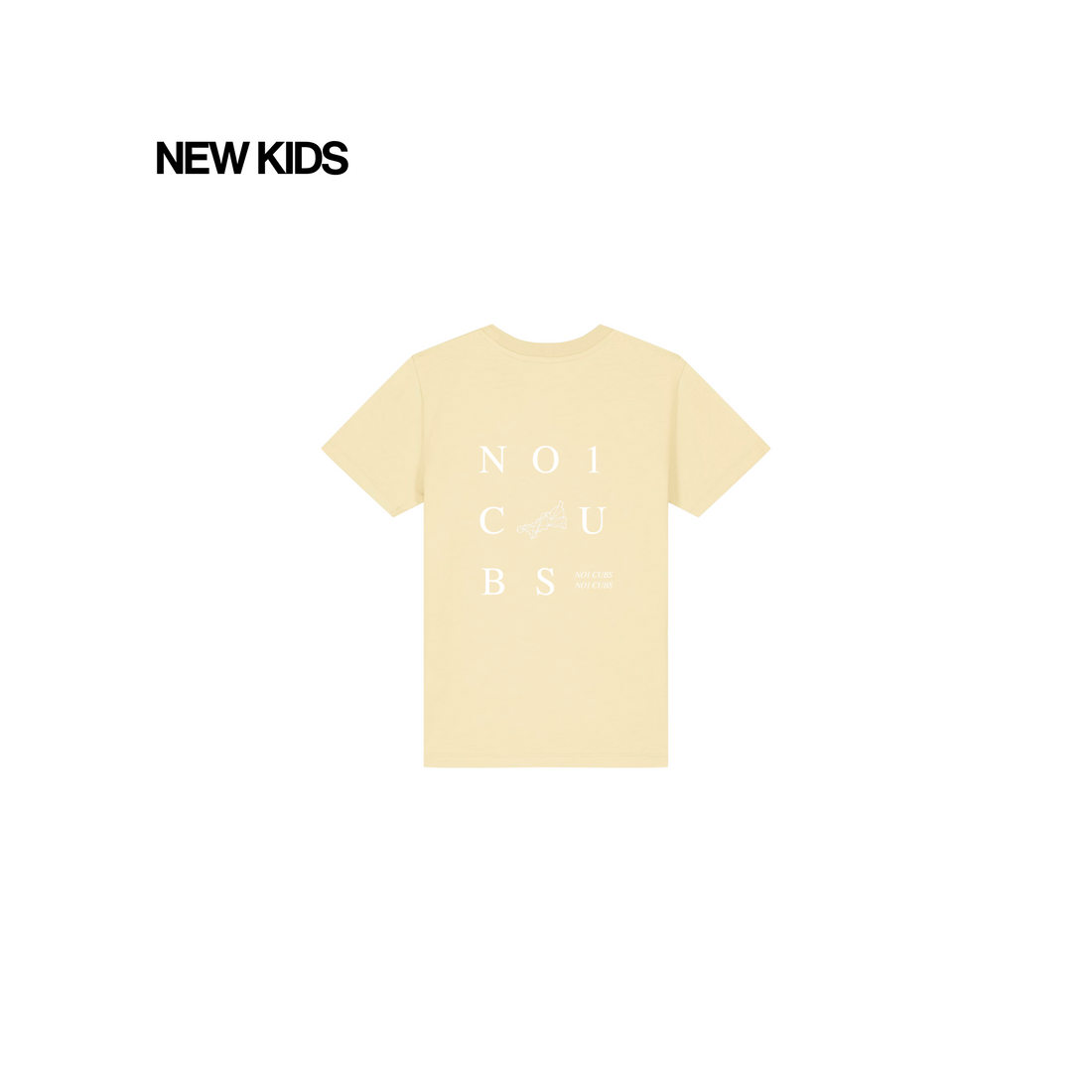Kids 3 Tier Pale Yellow T-Shirt