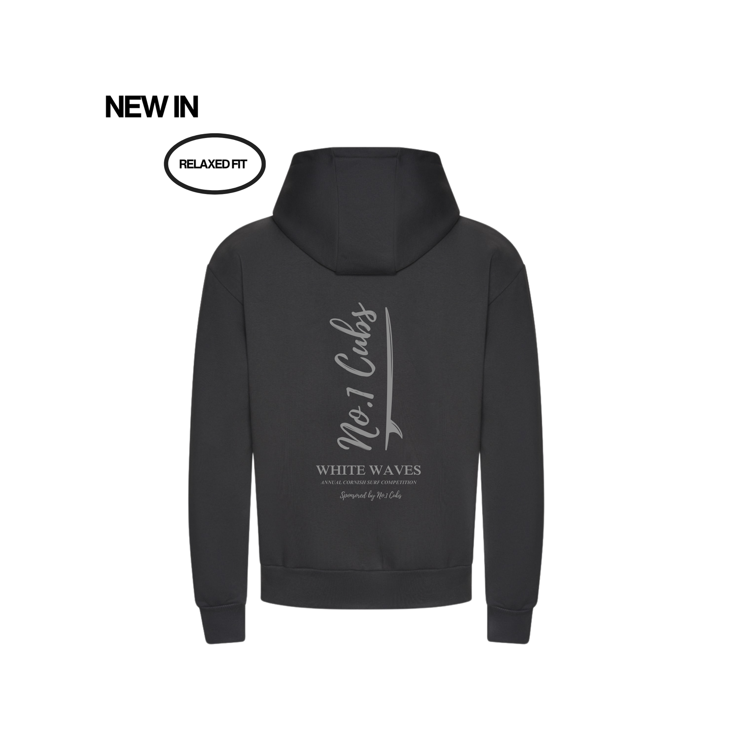 Waves Heavyweight Hoodie - Slate Grey