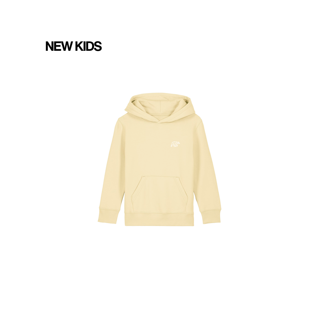 Kids Pale Yellow 3 Tier Hoodie