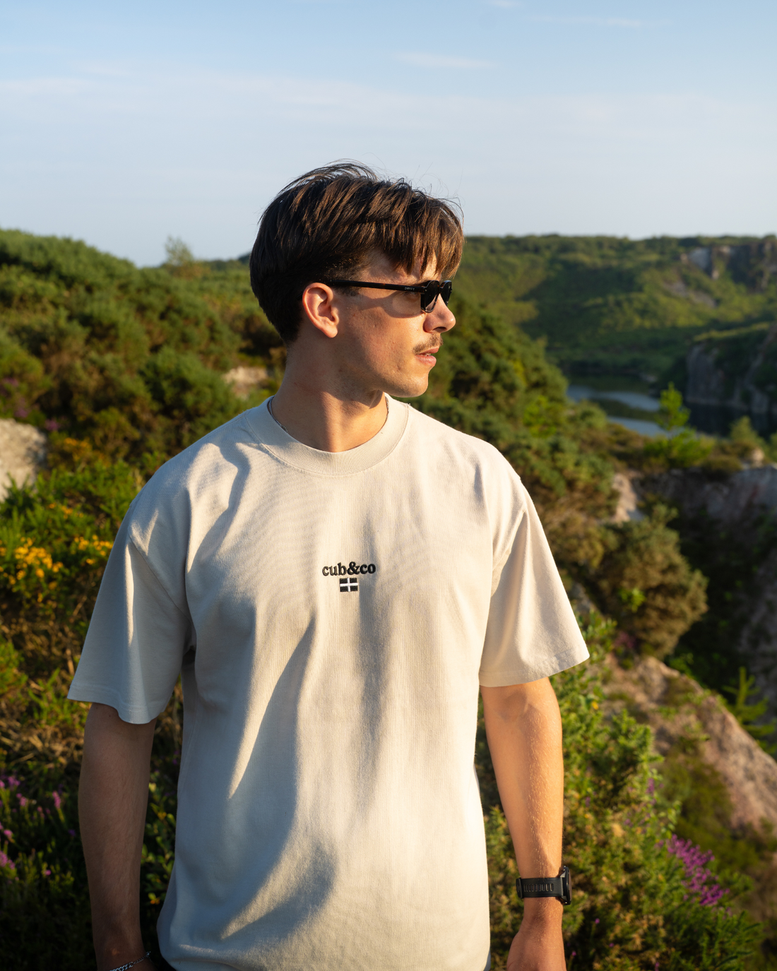 Kernow Washed Cream T-Shirt