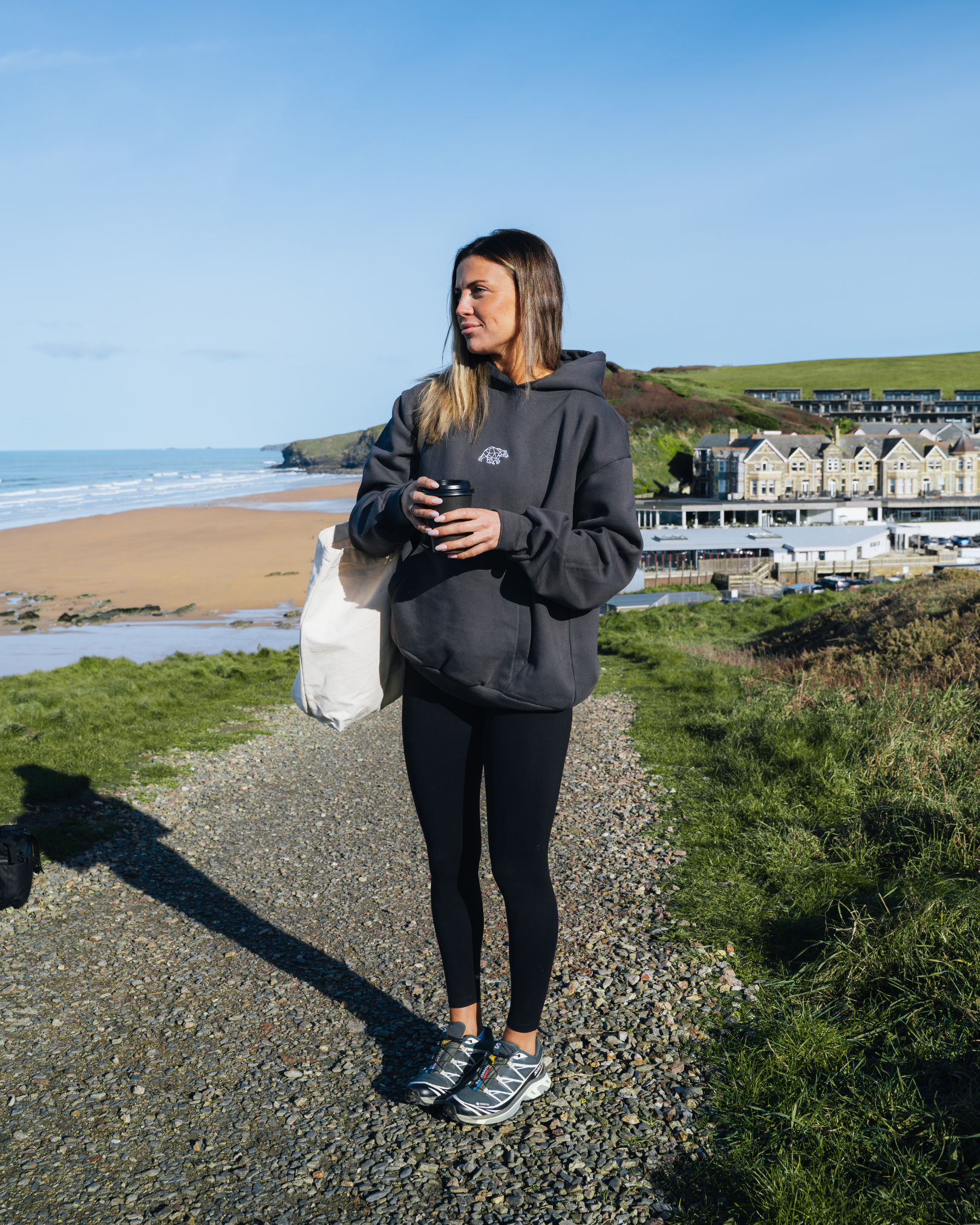 Bear Basic Heavyweight Hoodie - Slate Grey