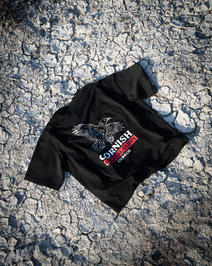 Cornish Chough Heavyweight Box T-Shirt – Black