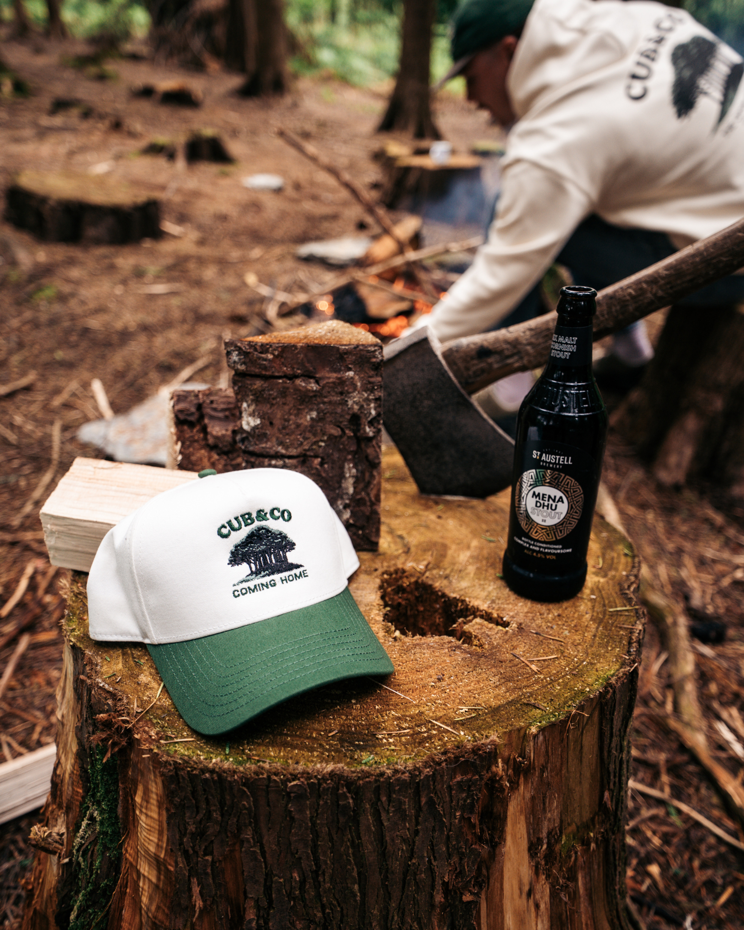 Coming Home Cream &amp; Green Cap