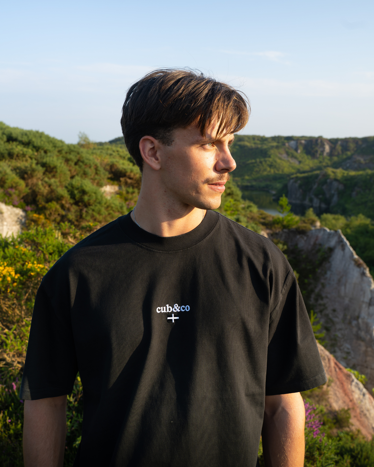 Kernow Washed Black T-Shirt