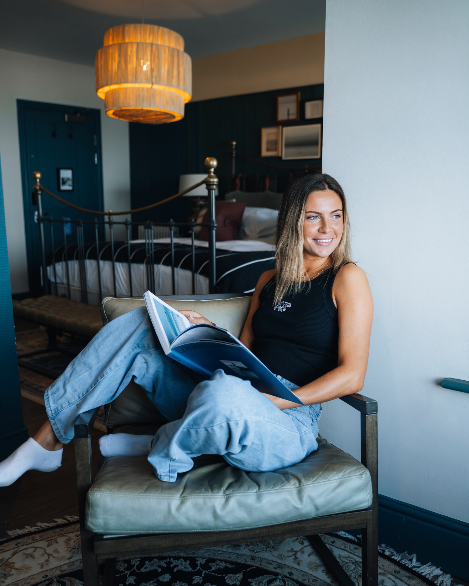 Bear Basic Ribbed Vest - Black