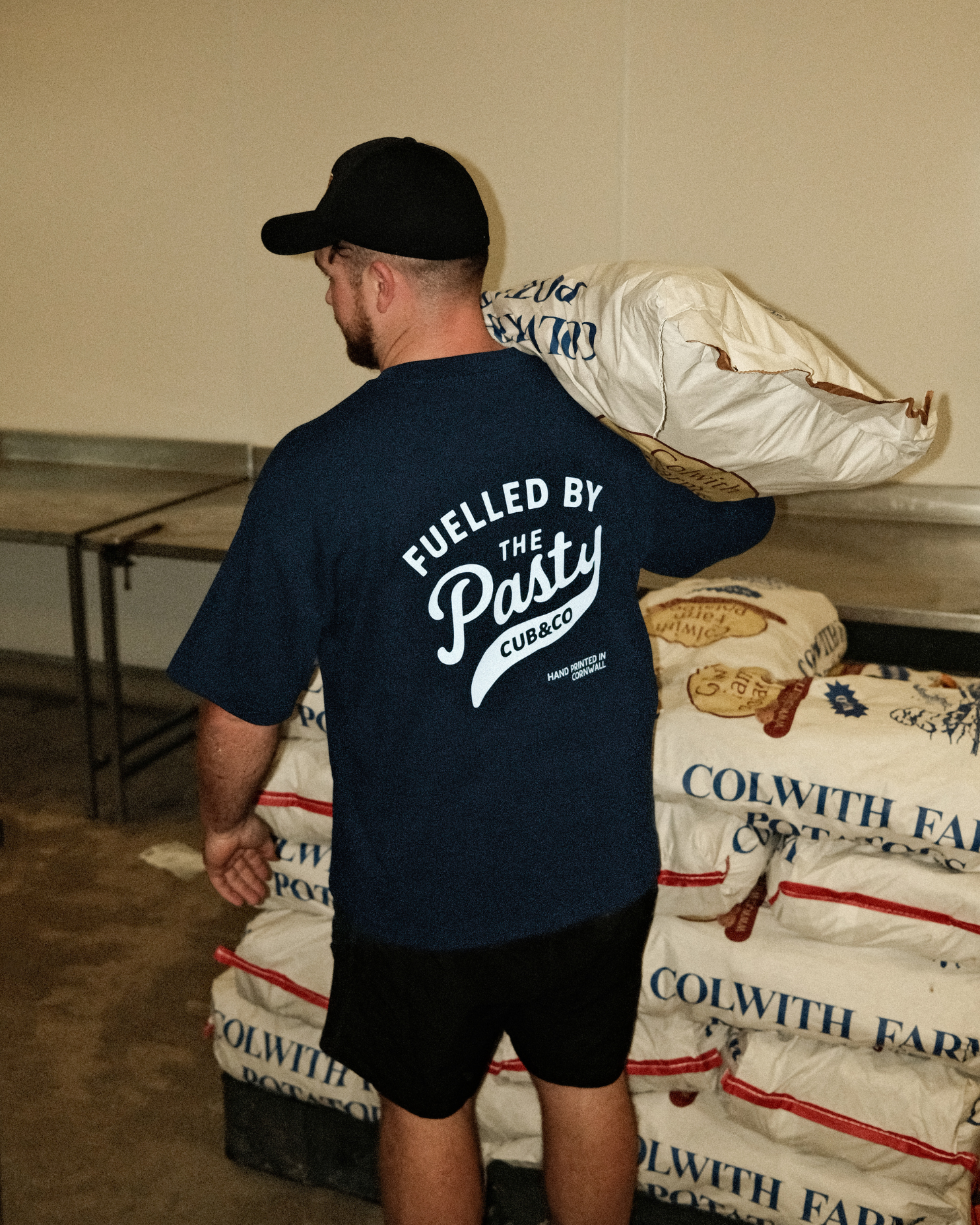 Pasty Heavyweight Box T-Shirt - Navy