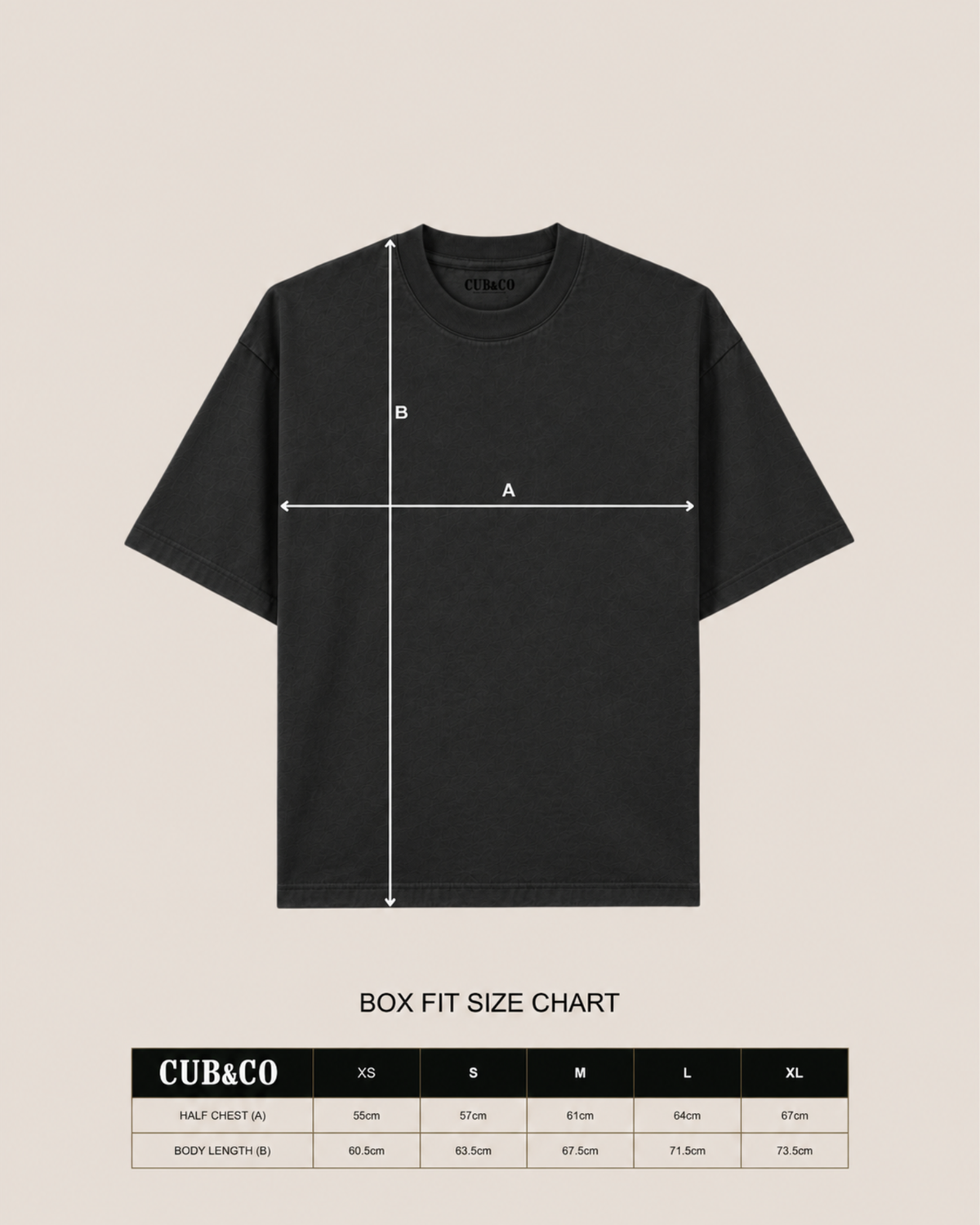 Cubs Café Heavyweight Oversized T-Shirt – Black