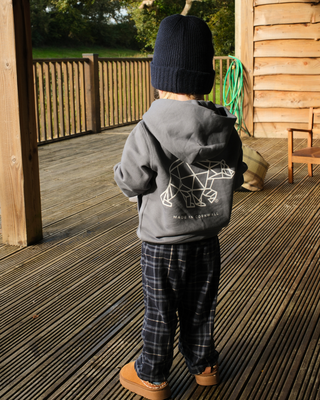 Kids’ Bear Hoodie Storm Grey