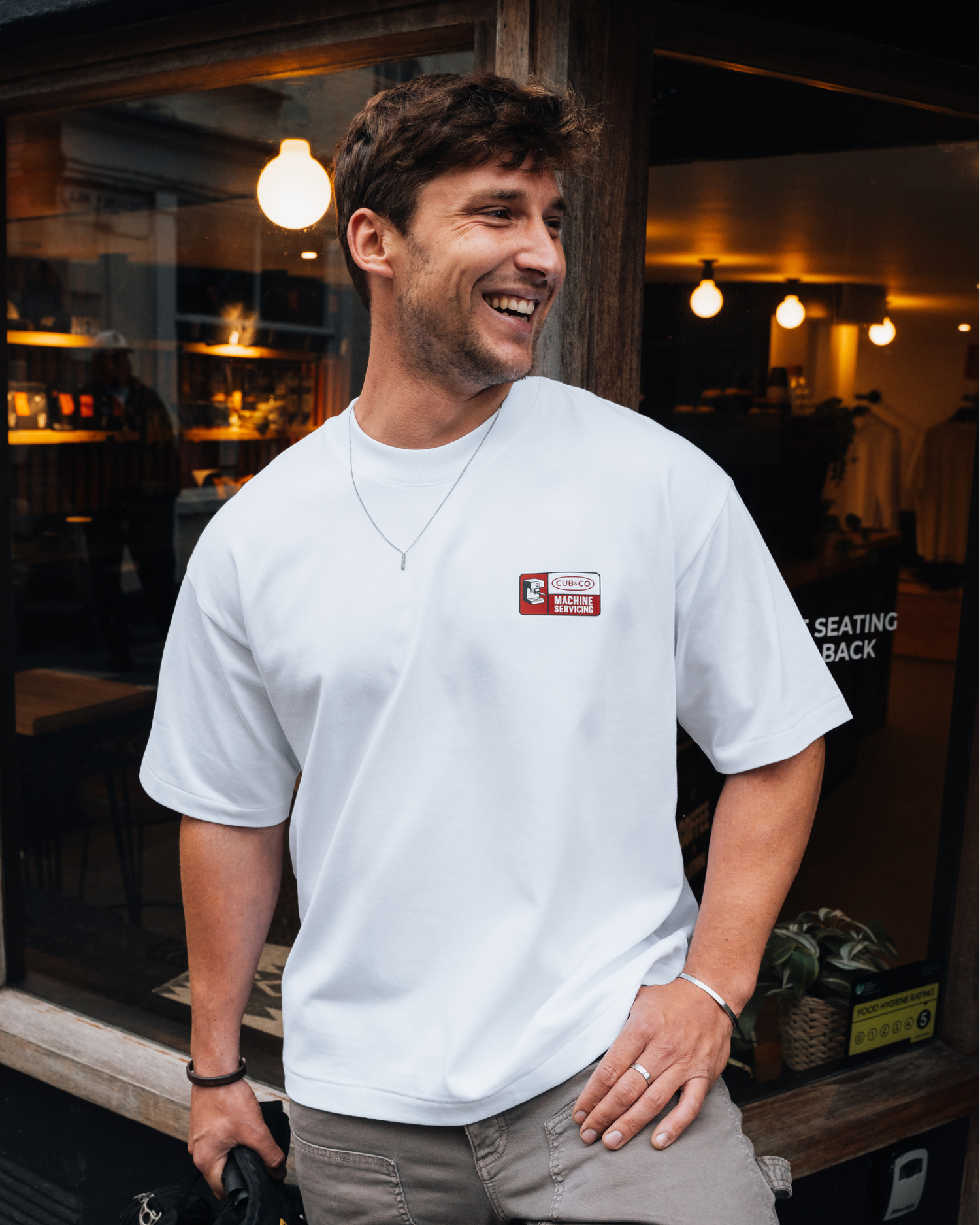 Maintenance Heavyweight Box T-Shirt - White