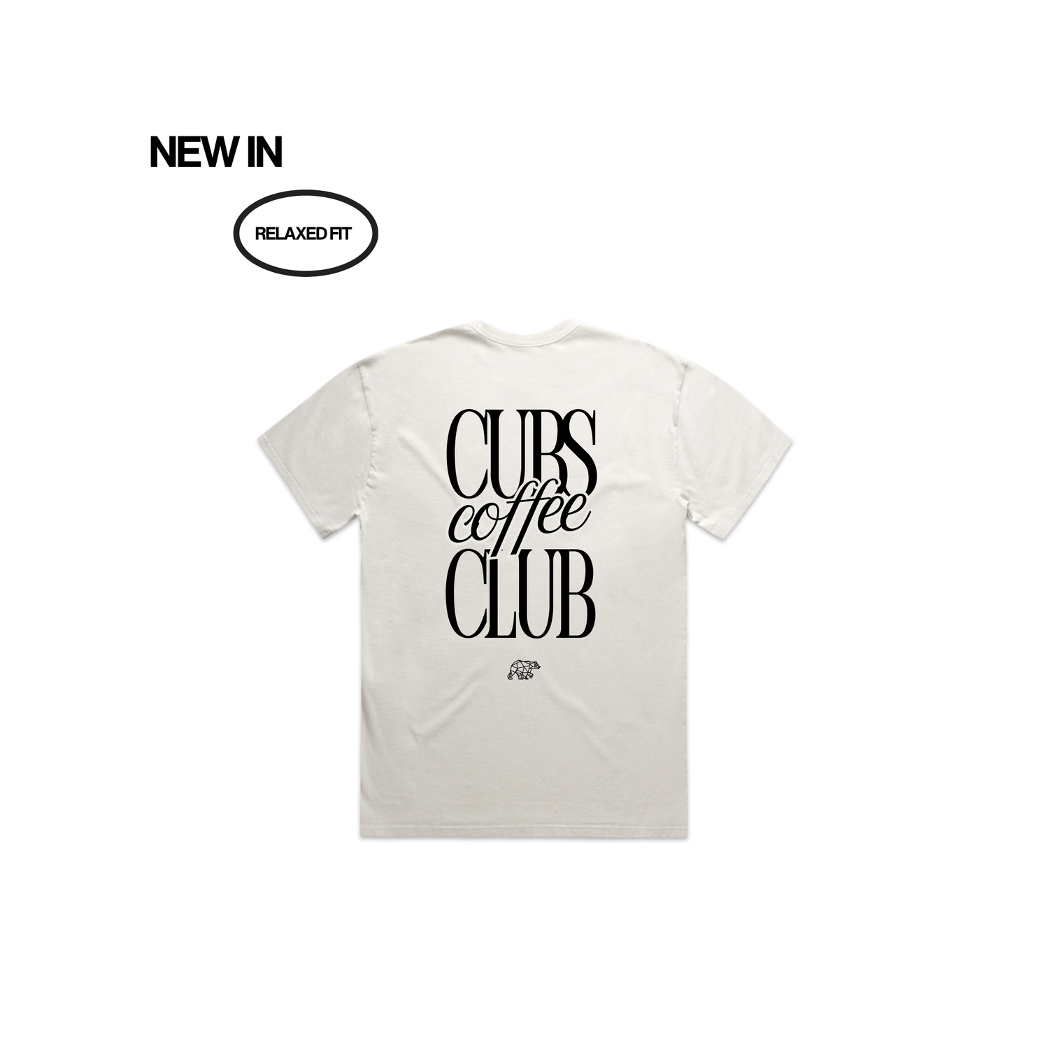 Coffee Club Heavyweight Washed T-Shirt - Cream