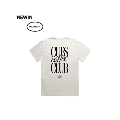 Coffee Club Heavyweight Washed T-Shirt - Cream