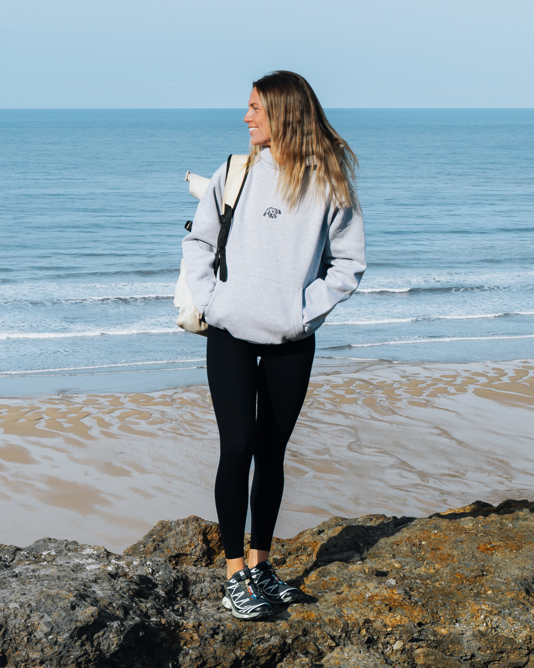 Bear Basic Heavyweight Hoodie - Heather Grey