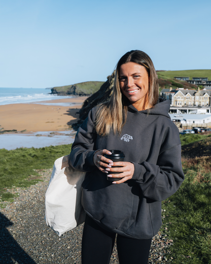 Bear Basic Heavyweight Hoodie - Slate Grey