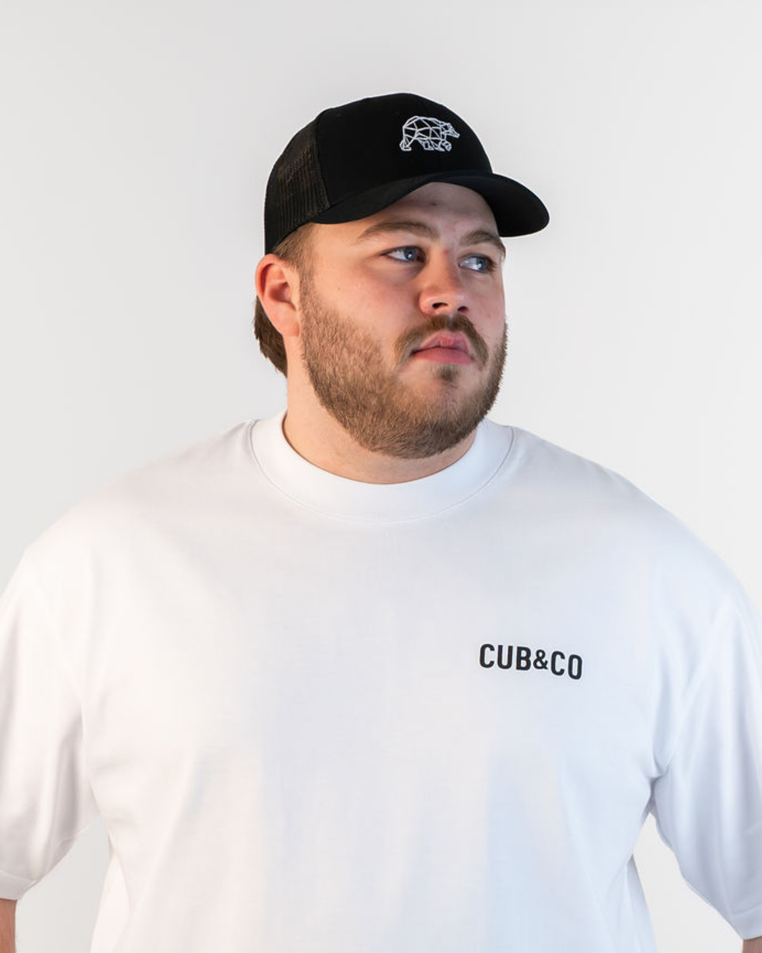 Polybear Black Trucker Cap