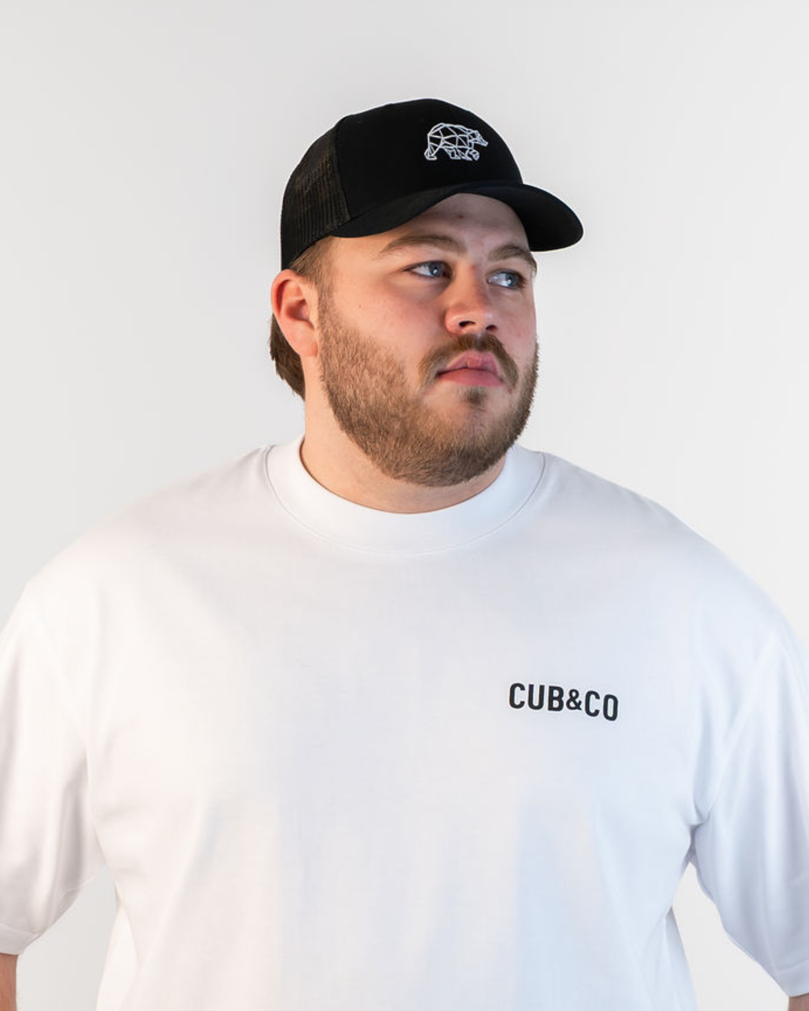 Polybear Black Trucker Cap