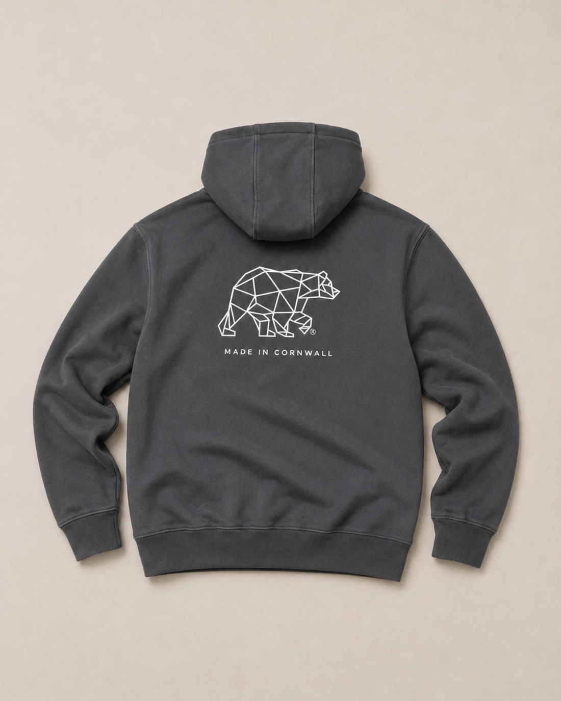 Bear Heavyweight Hoodie - Slate Grey