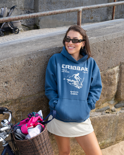 Cribbar Heavyweight Hoodie - Vintage Blue