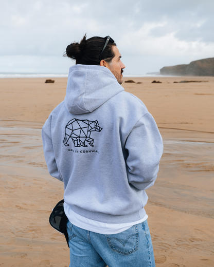 Polybear Heavyweight Full Zip Hoodie - Heather Grey