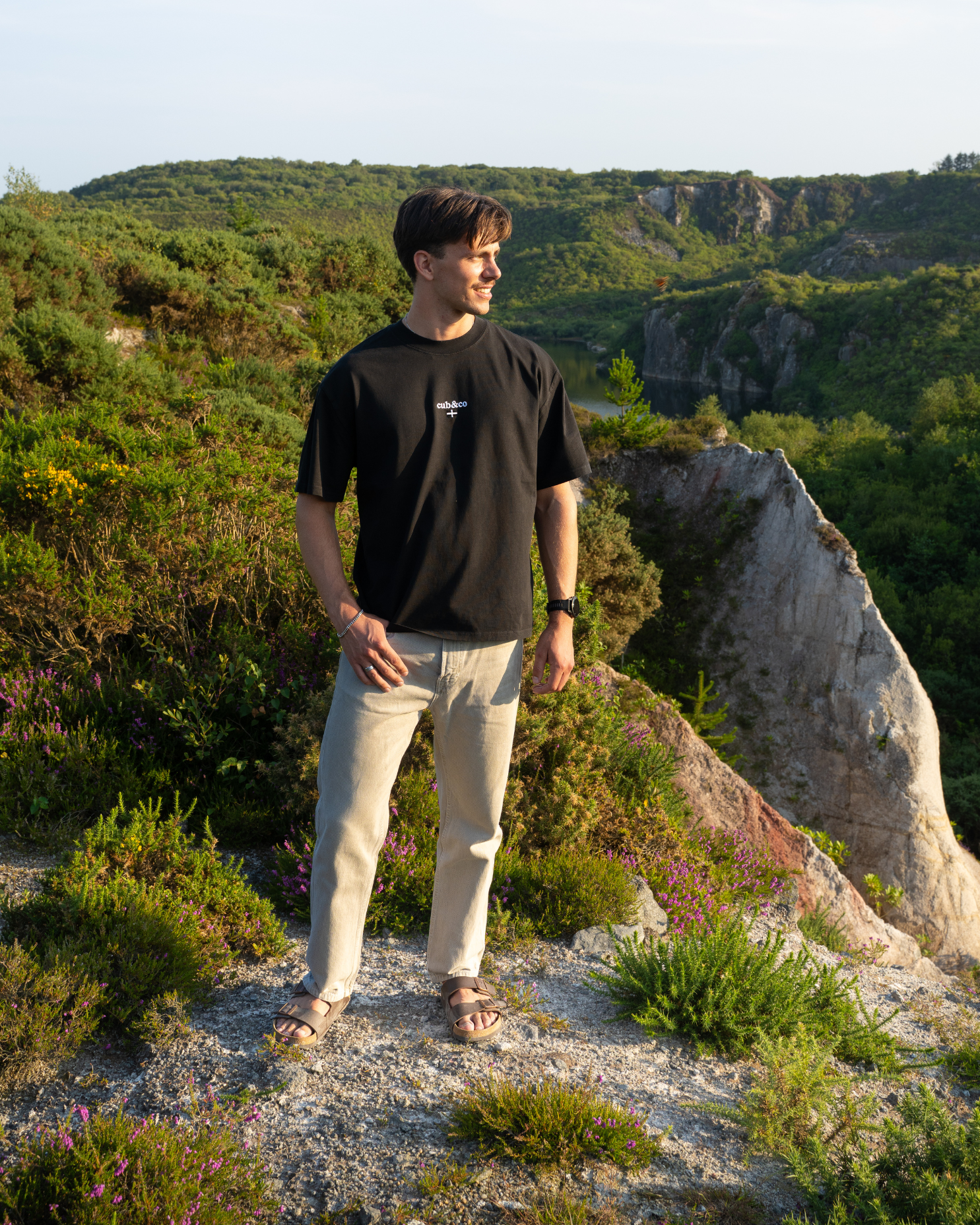 Kernow Washed Black T-Shirt
