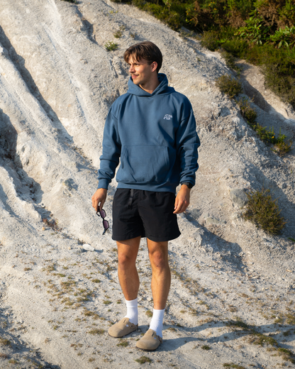 Bear Heavyweight Hoodie - Vintage Blue