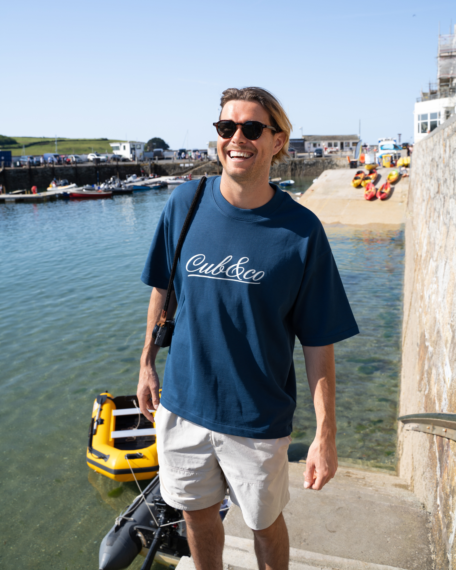 Written Heavyweight Box T-Shirt – Marine Blue